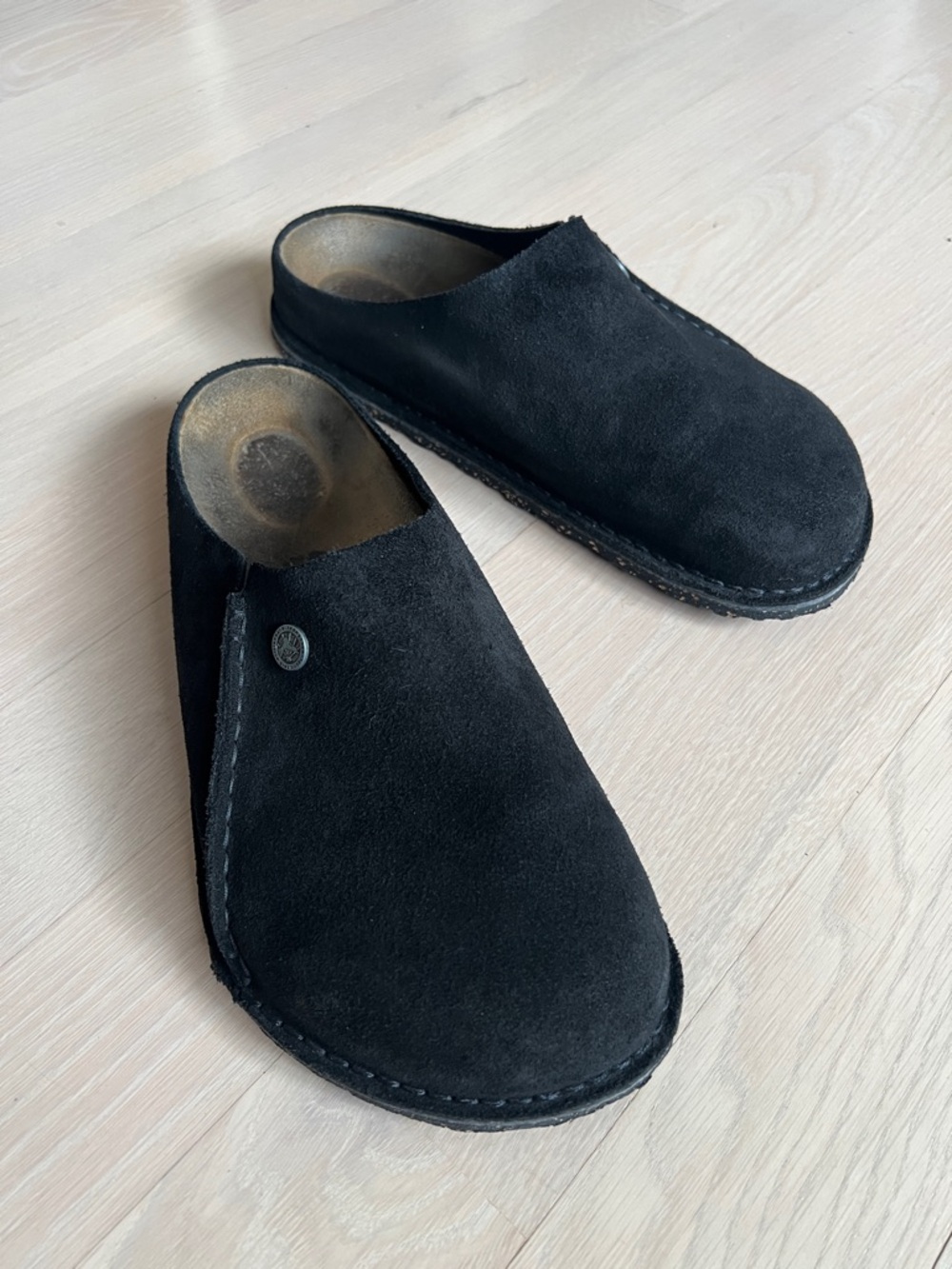 Birkenstock Zermatt Suede Slip-On Clog Mules - Men’s 10 - Picture 4 of 10
